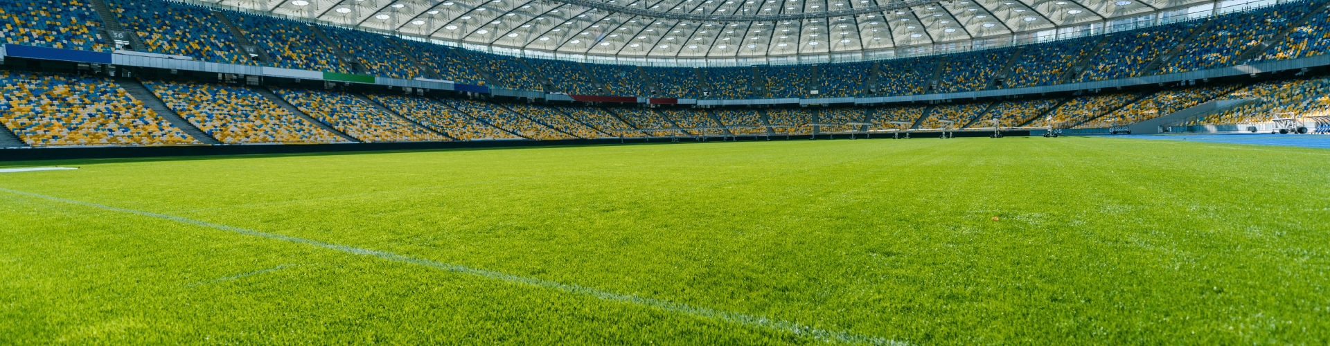 Sports field with rpr grass.